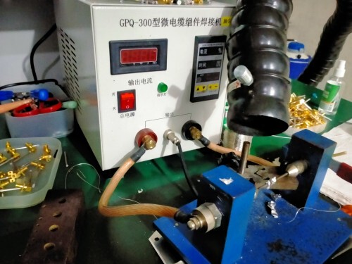 Rf Coaxial Connector Cable Assembly High Power Resistance Spot Welding Machine Gpq -300 Rf Intelligent Manufacturing