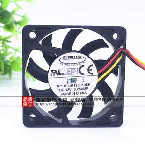 Оригинальный EVERFLOW R125010BH 5010 12 В 0,25 А 3-проводной вентилятор с двойным шариком для измерения скорости