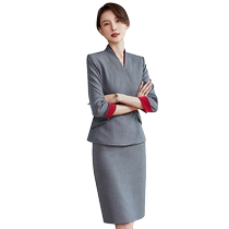 Temperament professional suit skirt case customer service professional attire female slimming jewelry store property reception work uniform suit