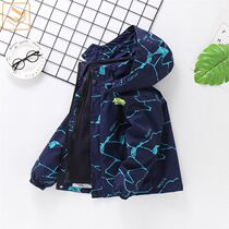 Childrens sub-machine clothes two-in-one detachable thick children submachine clothes boy spring jackets plus suede liner boys