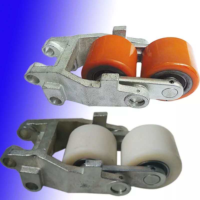 Linde manual hydraulic detrustable carrying car M20M25 nylon polyurethane wheel force arm block front wheel frame assembly