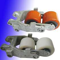 Linde Manual Hydraulic Pallet Carrier M20M25 Nylon Polyurethane Wheel Arm Block Front Wheel Rack Assembly