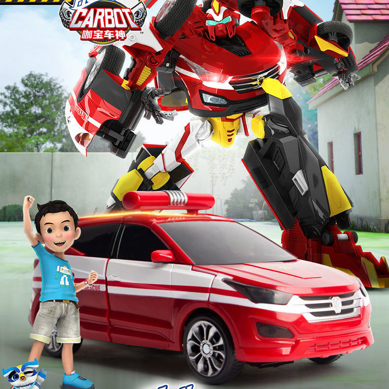 Genuine Café Car God Trump Fire Driver Deformation Robot High-energy First Aid Nix Jumping Prophet Male Toy-Taobao