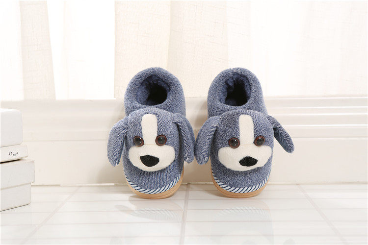 Pantoufles enfants en suède pour hiver - semelle caoutchouc - Ref 1011493 Image 26