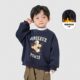 Super nice boys sweatshirt red children's clothing bear plus velvet thickened children's winter cotton cartoon girls trendy top