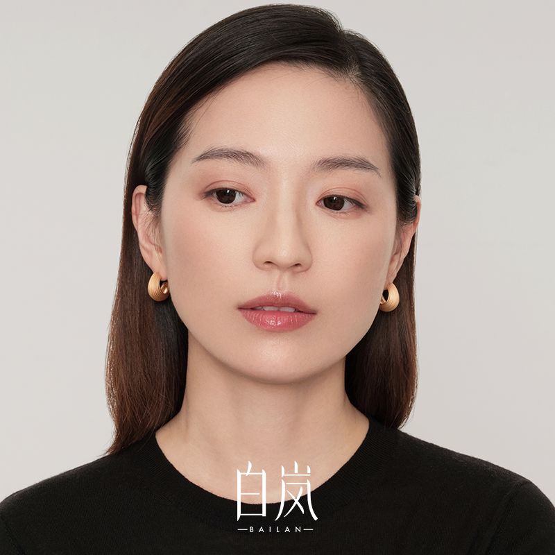 White Lan waist fruit ear nail female ear decoration original gas light extravagant and small crowd design sensation 925 silver ear ring ED3543 -Taobao