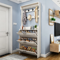 Ultra-thin shoe cabinet household door dump entrance cabinet outside the door simple modern imitation solid wood new 2020 explosive shoe rack