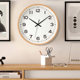 High-End Japanese-Style Wall Clock for Living Room, Solid Wood Clock, Simple Home Use, Natural Wood Cream Style Clock, 2026 New Model