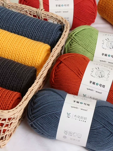 Клубок пряжи ручной работы, плетеный шарф, набор материалов, кукла, «сделай сам»