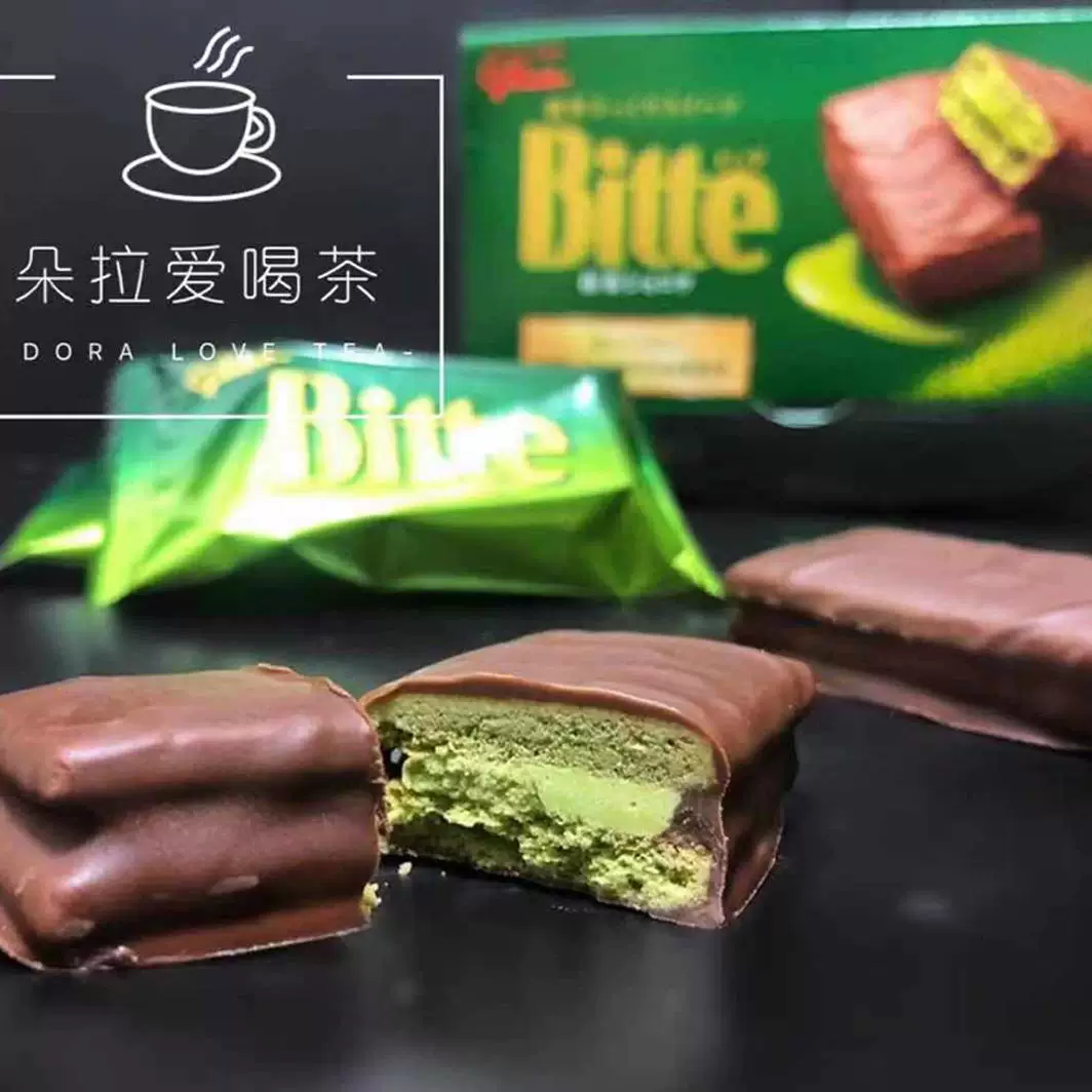 Японские местные печенья Gree Bitte Uji матчa/шоколадное покрытие шоколадные вафли 6