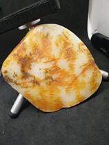 Natural Yellow Dragon jade stone stone rough stone Yellow Dragon Jade grass flower raw stone wool weight 167g 1-8-9CM