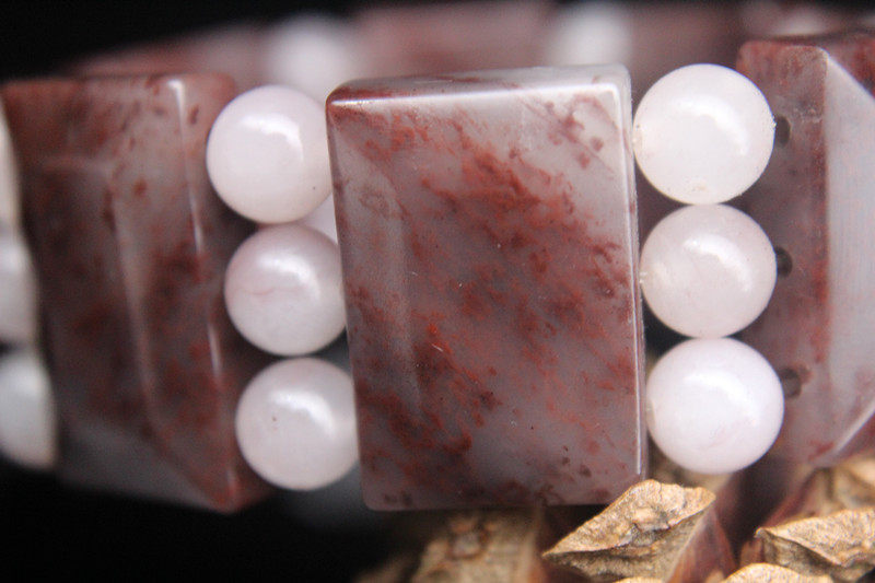 Guilin chicken blood jade jade bracelet men jade bracelet men tank bracelet weight 93g