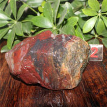 Guilin Longsheng natural jade Guilin chicken blood jade mouth material black and red ornaments and carvings 0 92 kg