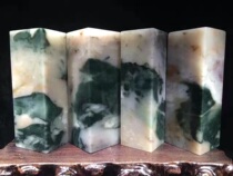 Guilin Longsheng Guilin chicken blood jade ornaments and carving materials chicken blood jade four consecutive seals 1800 yuan