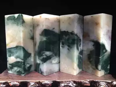 Guilin Longsheng Guilin chicken blood jade ornament carving material chicken blood jade four consecutive chapters 1800 yuan