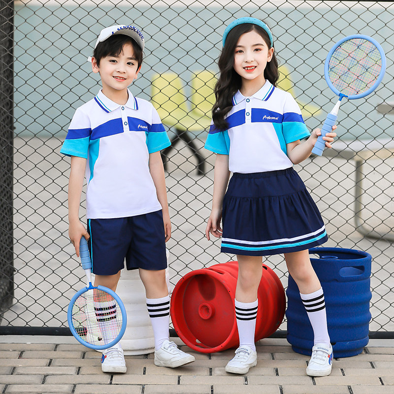 Children's school uniforms, class uniforms, kindergarten uniforms, summer new children's day performance clothes, chorus clothes 2021