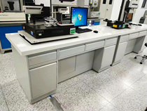 All-steel laboratory bench Laboratory side table Hospital full cabinet concave and convex cabinet White physical and chemical board countertop support customization