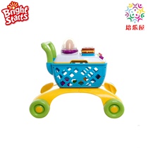 American Bright Starts Lele Ball Shopping Cart Baby Puzzle Supermarket Theme Storage Toy Walker