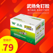 Nail glue-free strong glue tile non-perforated quick-drying skirting transparent glass foam caulking agent whole box