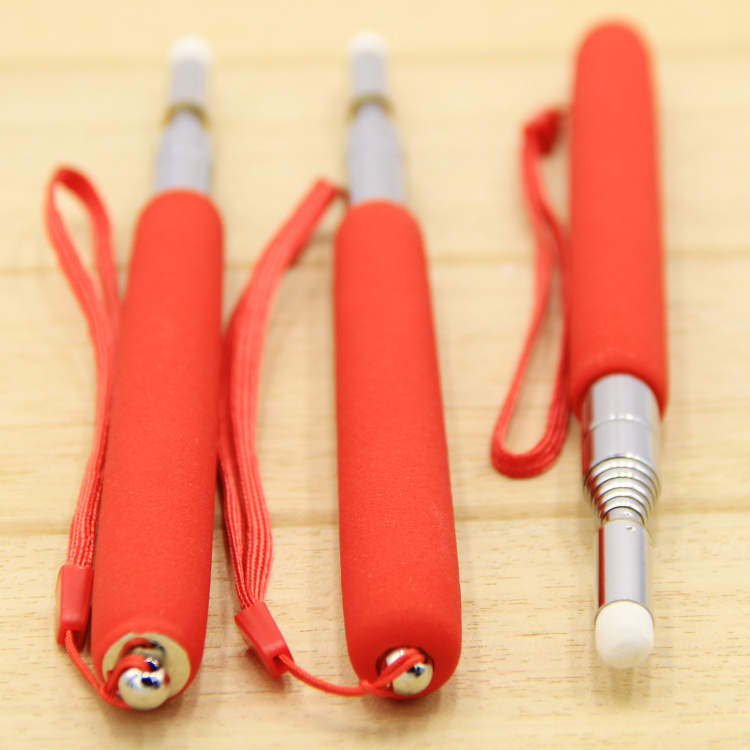 Electronic retractable pointer pen teacher pen electronic whiteboard stainless steel pointer telescopic pointer coach rod