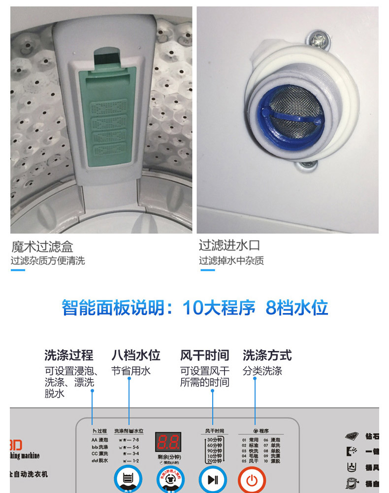 máy giặt toshiba 10kg Chigo 4,8kg hộ gia đình tích hợp bánh xe sóng tự động Máy giặt nhỏ ký túc xá cho thuê phòng trẻ em máy giặt lồng đứng