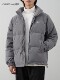 Pure 90 white duck down down jacket for men in winter, American style thickened warm cotton jacket, short bread jacket, stand collar jacket, trendy