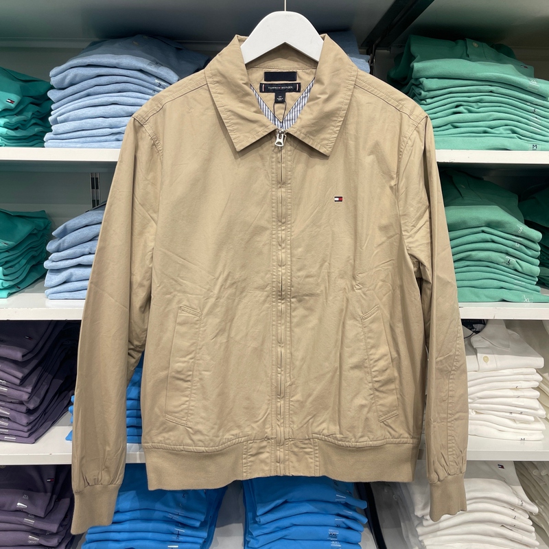 26 Spring New Tommy Hilfiger Men's Business Casual Cotton Lapel Jacket for Senior Executives