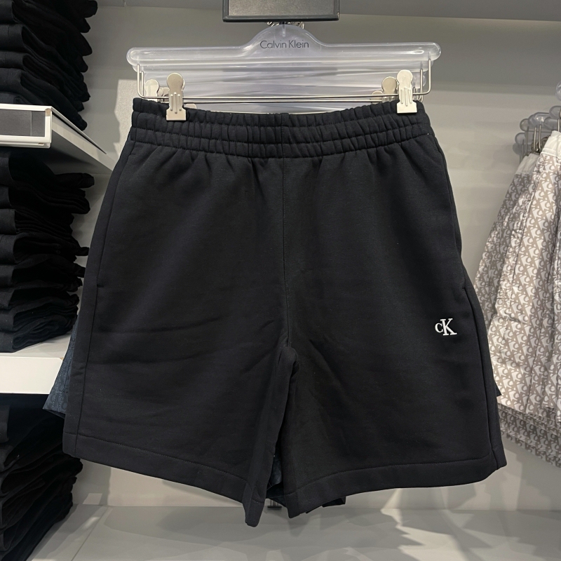 2025 Summer New Ck Calvin Klein Men's Casual Logo Embroidered Loose Shorts Knitted Sweatpants