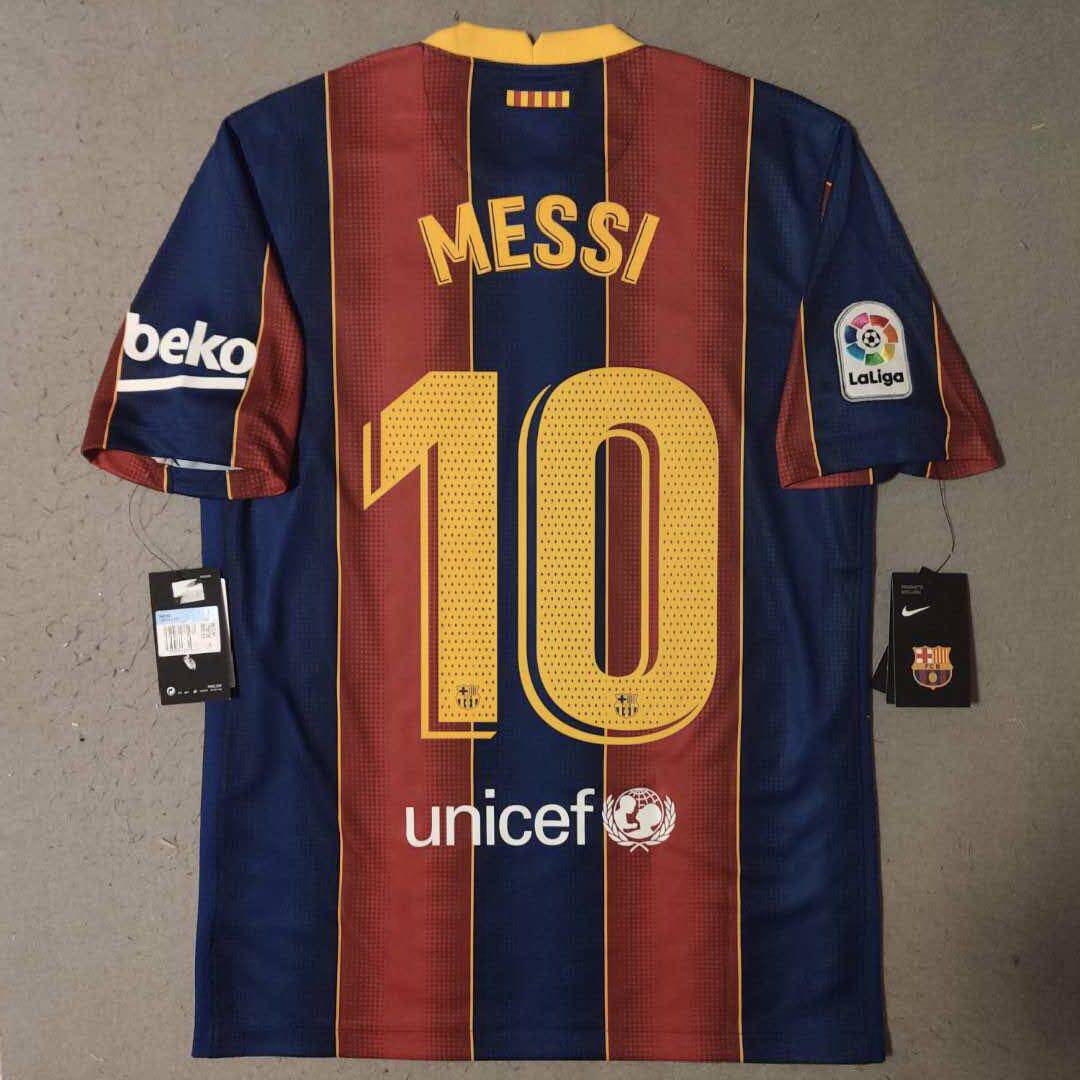 巴塞罗那巴萨梅西2021赛季主场球迷版球衣CD4232 456：穿上就感觉自己是诺坎普之王！-足球服-淘宝好物网