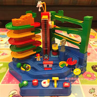 track race car adventure combination inertia train track toys game