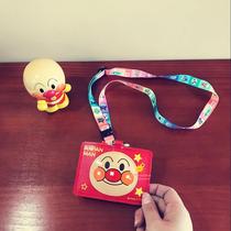 Clearance Japan imported bread Anpanman Museum limited edition childrens cute subway card bag chest card set