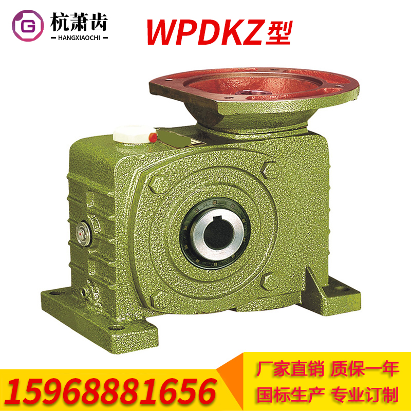 Hangxiao gear WPDKZ reducer factory direct sales speed ratio 1 25 50 60 vertical worm gear transmission