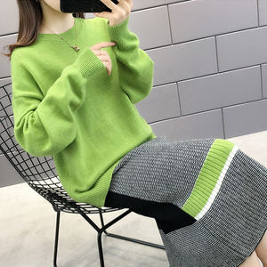 圆领毛衣针织裙小香风套装女