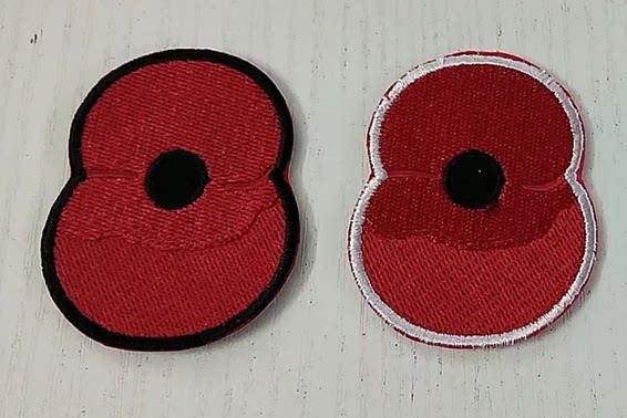 FA Cup armband poppy badge World War I commemorative medallion poppy badge chest heat transfer Tottenham armband