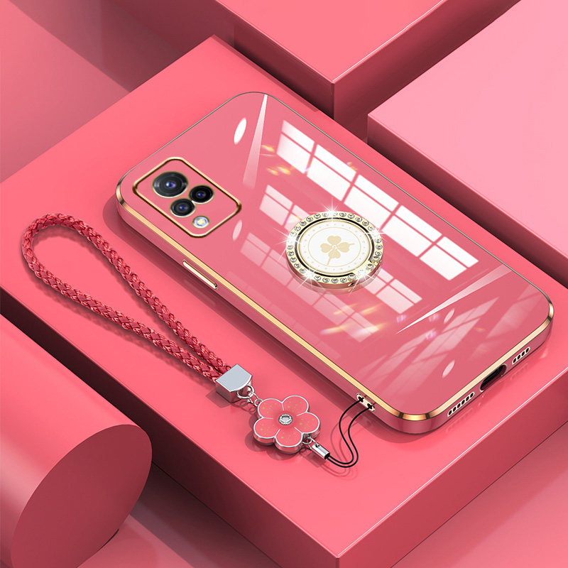 Suitable for Vivos9 Mobile Phone Case Vivo Silicone Protective Cover S9E All-Inclusive Anti-Fall 5g Ring Holder V2048A Ultra-Thin Simple Soft Shell Vivis High-End Viovs Backgammon Female Trendy New Style