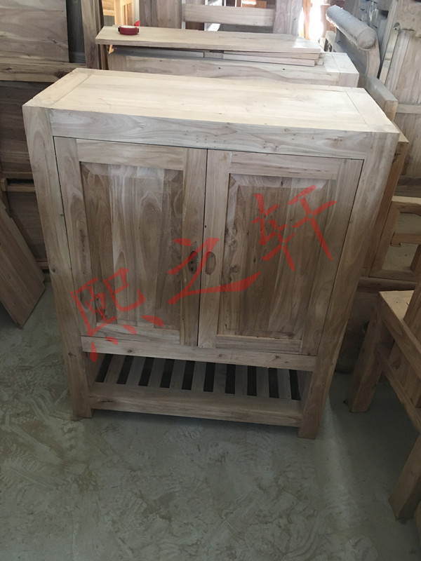 Old Elm Wood Shoes Cabinet Xuanguan Cabinet Pure Solid Wood Whole Elm Wood Shoes Cabinet Brief About Modern Han Style Old Elm Wood Furniture