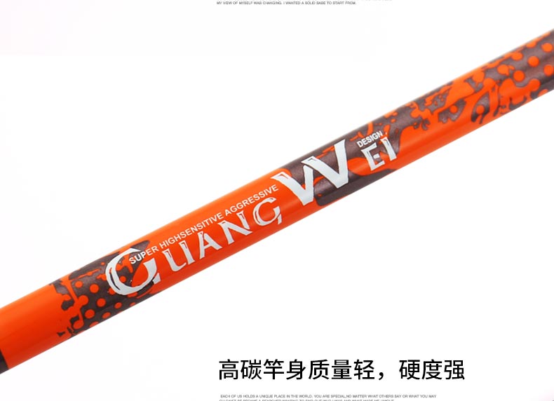 Ngã ba carbon nhúng lưới câu cá nâu cần câu có thể thu vào định vị thiết bị câu cá 2.1 / 2.7 m túi đựng đồ câu cá