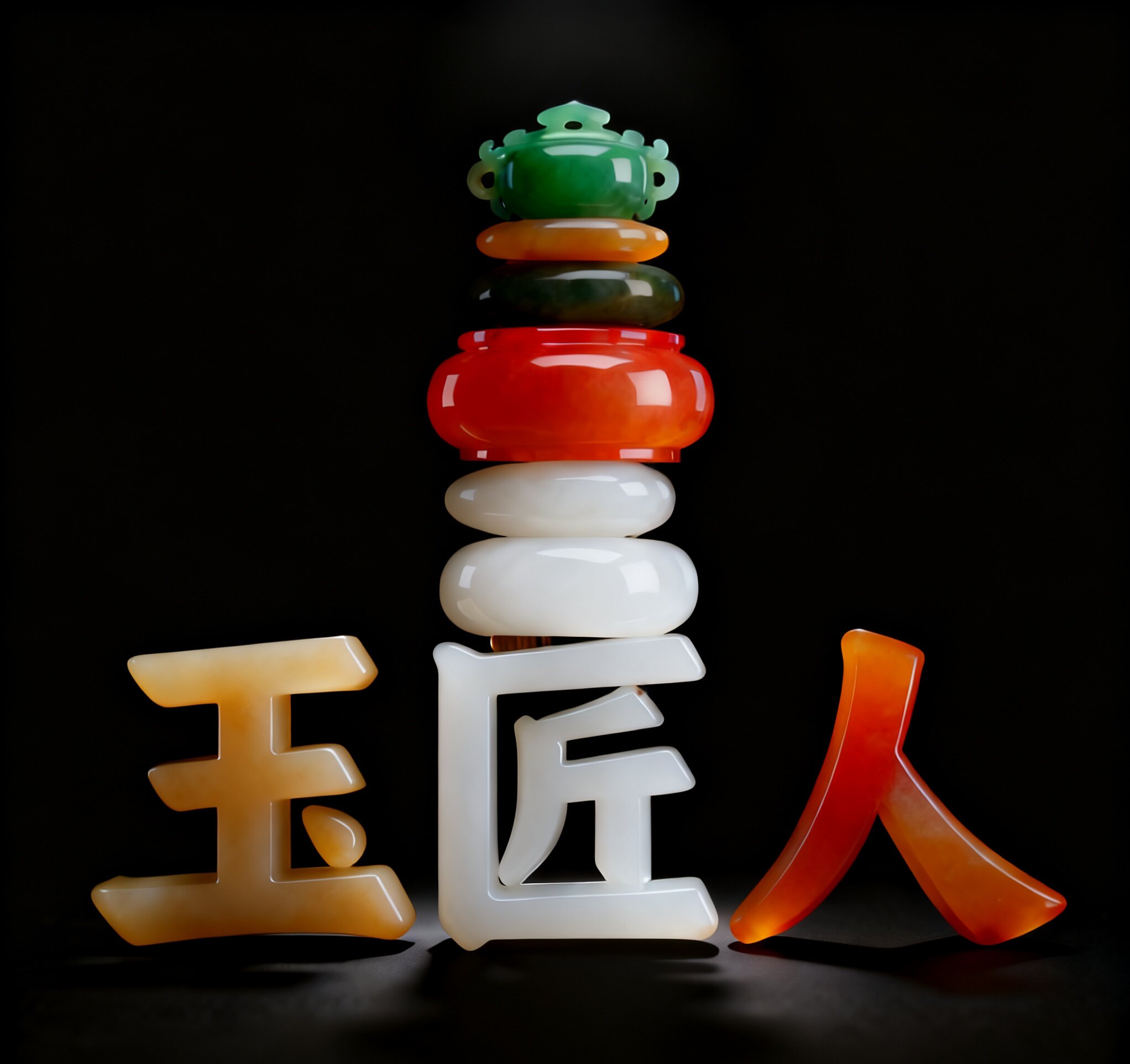 玉匠人和田玉翡翠玉器玉石彩宝原石文玩鉴定的LOGO