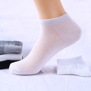 Vớ vớ Mens Summer Thin Lưới vớ Summer Sport thấp Trợ giúp Breathable ngắn Thuyền Socks Hấp thụ mồ hôi mens đen và trắng vớ.