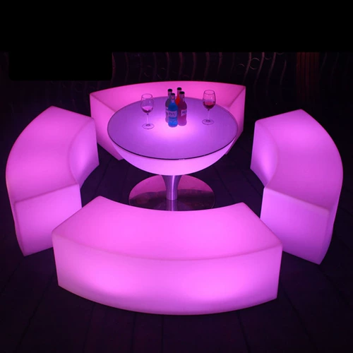 Светодиодный светообразный дуговый стул Комбинированность открытого водонепроницаемого повседневного кресла Clear Bar Ktv Fashion Creative Coffee Stul Stool