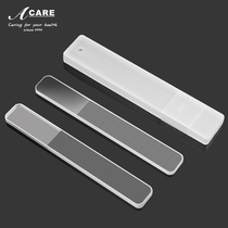 Nail file nano frosted polishing strip double-sided trumpet manicure repair tool set home Portable