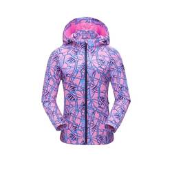 New casual women's style windbreaker leopard camouflage Feng Ling purple jadeite star coral lady 2k706