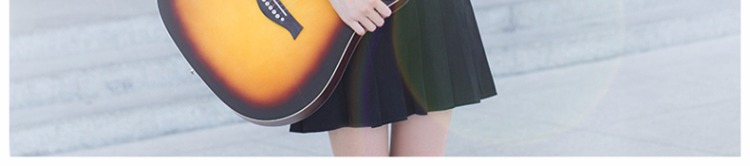 Guitar xanh veneer guitar acoustic 40 inch 41 inch guitar acoustic người mới bắt đầu nhập học guitar sinh viên nhạc cụ nam và nữ - Nhạc cụ phương Tây dan ghita