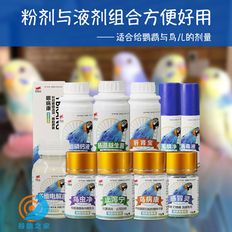 Heart-to-heart cockatiel commonly used medicine diarrhea diarrhea medicine biting hair medicine probiotics single eye cold bird special medicine