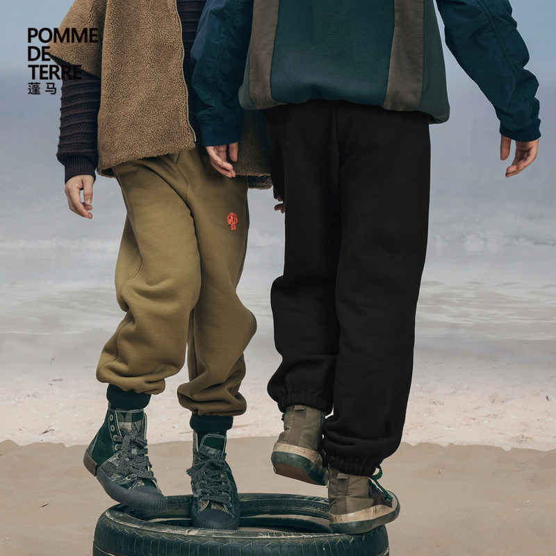 Gross Freaks] Pomme Pomma Long Pants Collection Feet Embroidered Autumn Winter Clothing Male And Female Children Jiangnan Burclothes Dabboy-Taobao