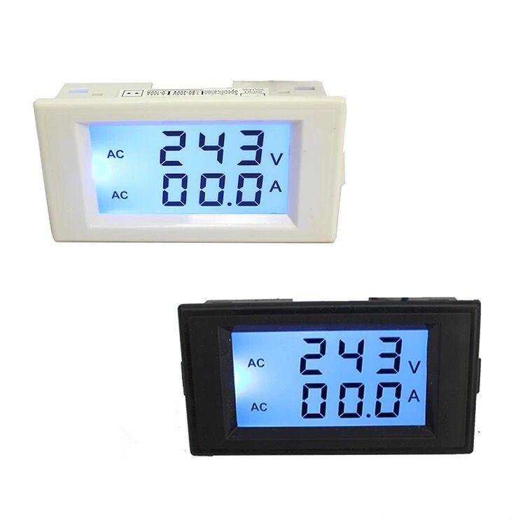 D69-2042 Dual Display Digital AC Voltage Ammeter 5135 Digital Display LCD Table AC Double Display Meter