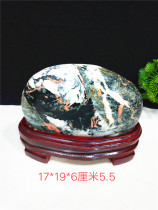 Fine colorful stone Chinese painting stone original stone ornaments bogumbo ancient shelf feng shui stone collection Qinghai Jade ornamental stone ornaments