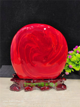  Decoration South Africa strange stone Uruguay chicken blood stone Feng Shui red ornamental stone Original stone collection gift town house
