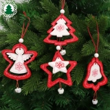 Брендовый декор, деревянный колокольчик, аксессуар, скандинавский стиль, со снежинками