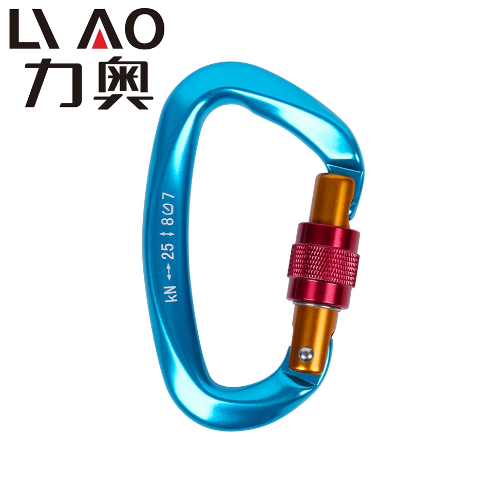 Leo professional rock climbing main lock mountaineering buckle small D-type main lock outdoor quick hanging buckle climbing equipment safety lock